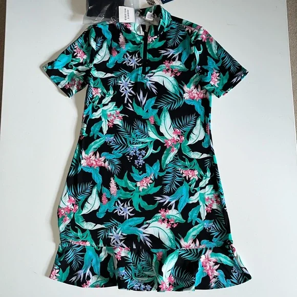 blue dress for baby girl Tommy Bahama Darcy Coastal Tiles Sleeveless Dress Como Blue